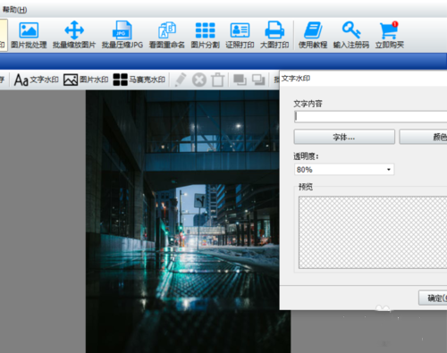 神奇图像处理软件怎么给图片添加文字水印(3)