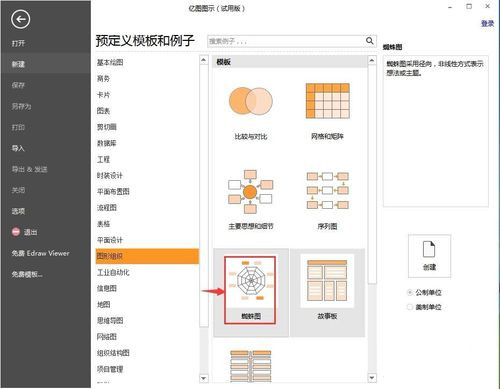 怎样在亿图图示中画蜘蛛网(2)