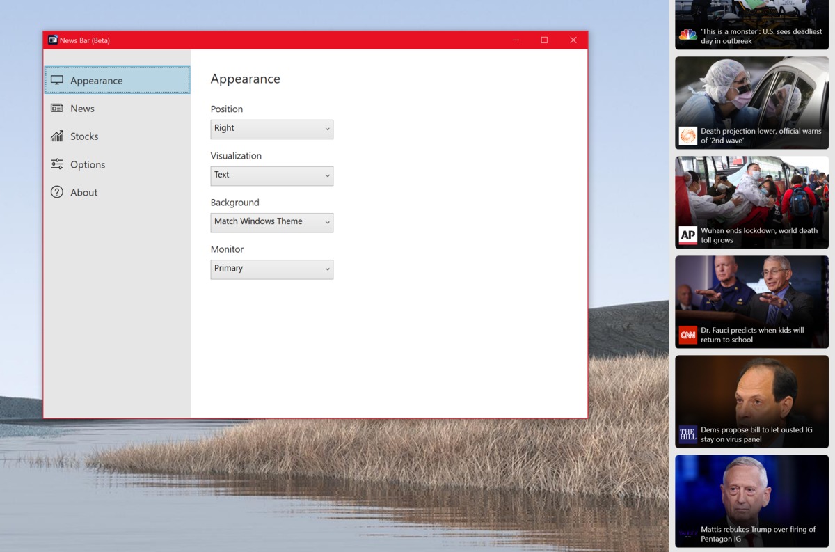 微软在其最新的Windows Insider更新中添加了新闻栏应用程序