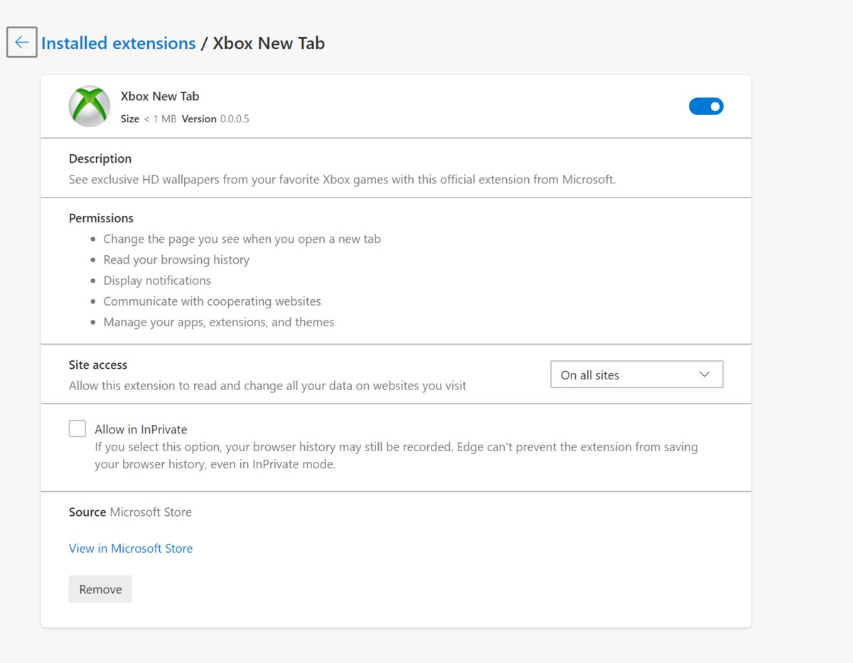 Microsoft为Microsoft Edge提供了一个很棒的Xbox扩展：Xbox New Tab(2)