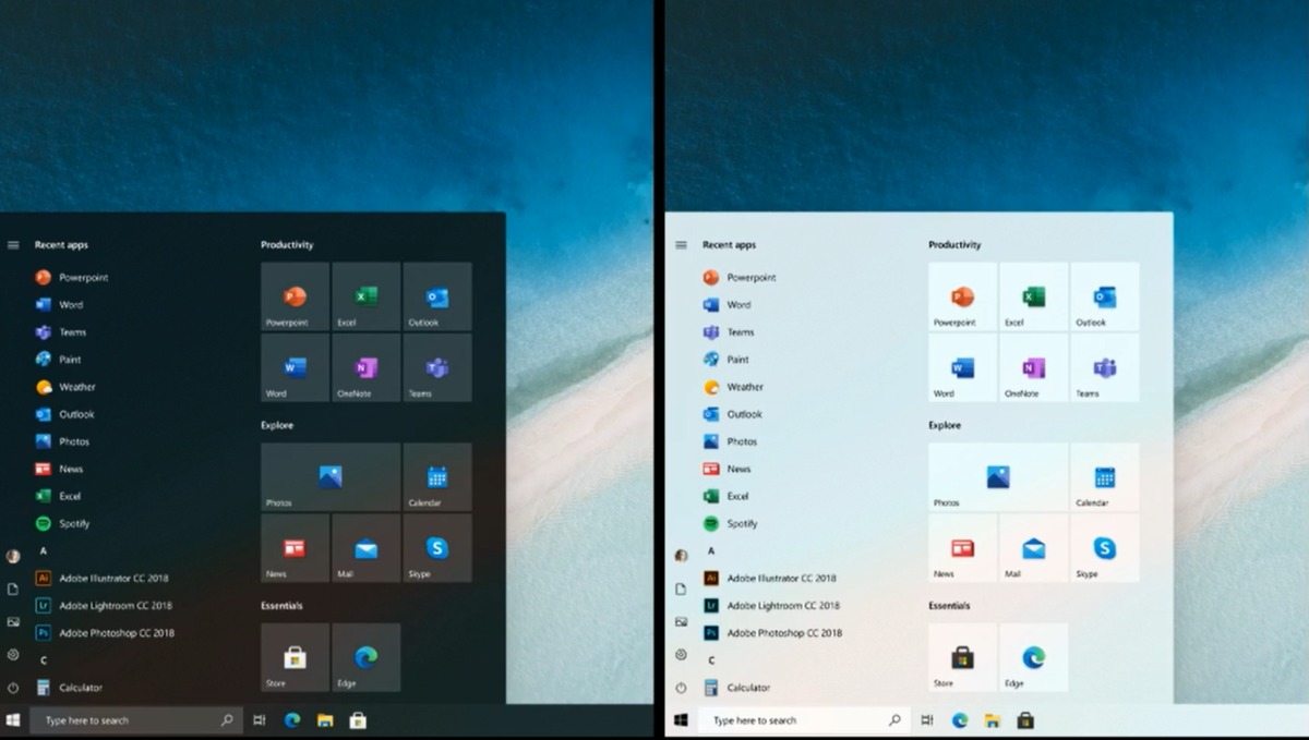 微软显示未来Windows 10的“开始”菜单基于图标而非Live Tiles(2)
