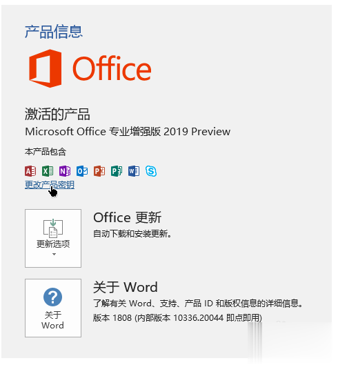 win10专业版系统上永久免费激活office 2019的两种方法（附激活码）(5)