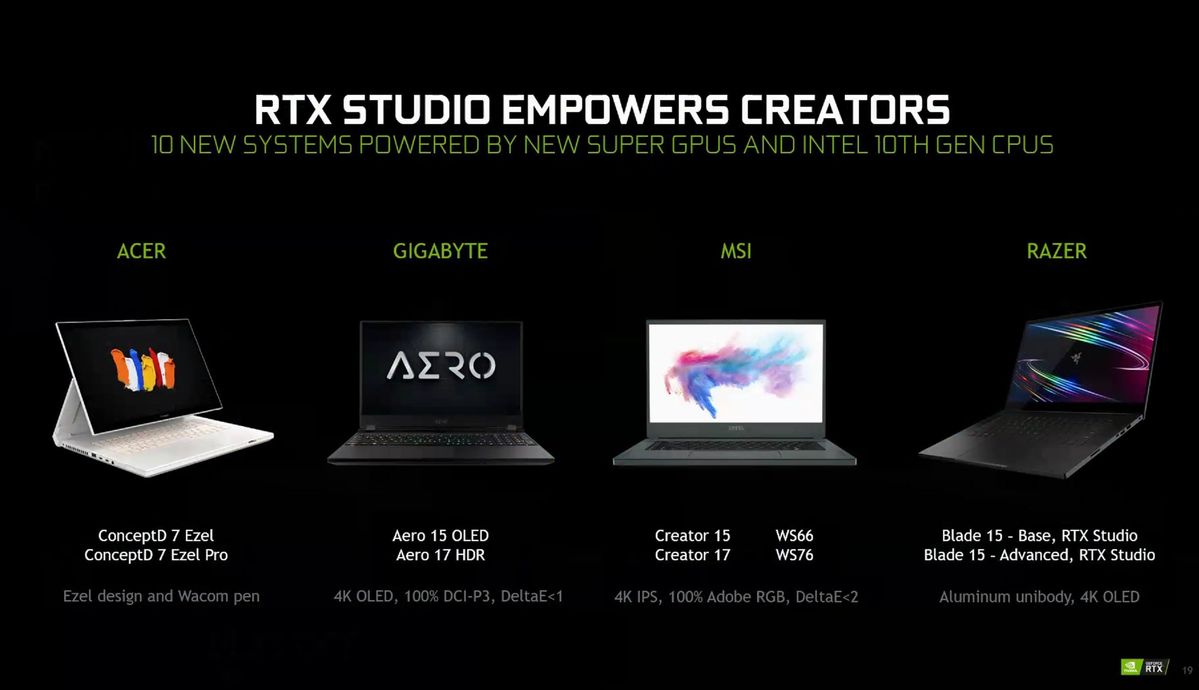 Nvidia提升了GeForce游戏笔记本电脑的性能：RTX Super GPU，Max-Q的进步和价格下降(8)