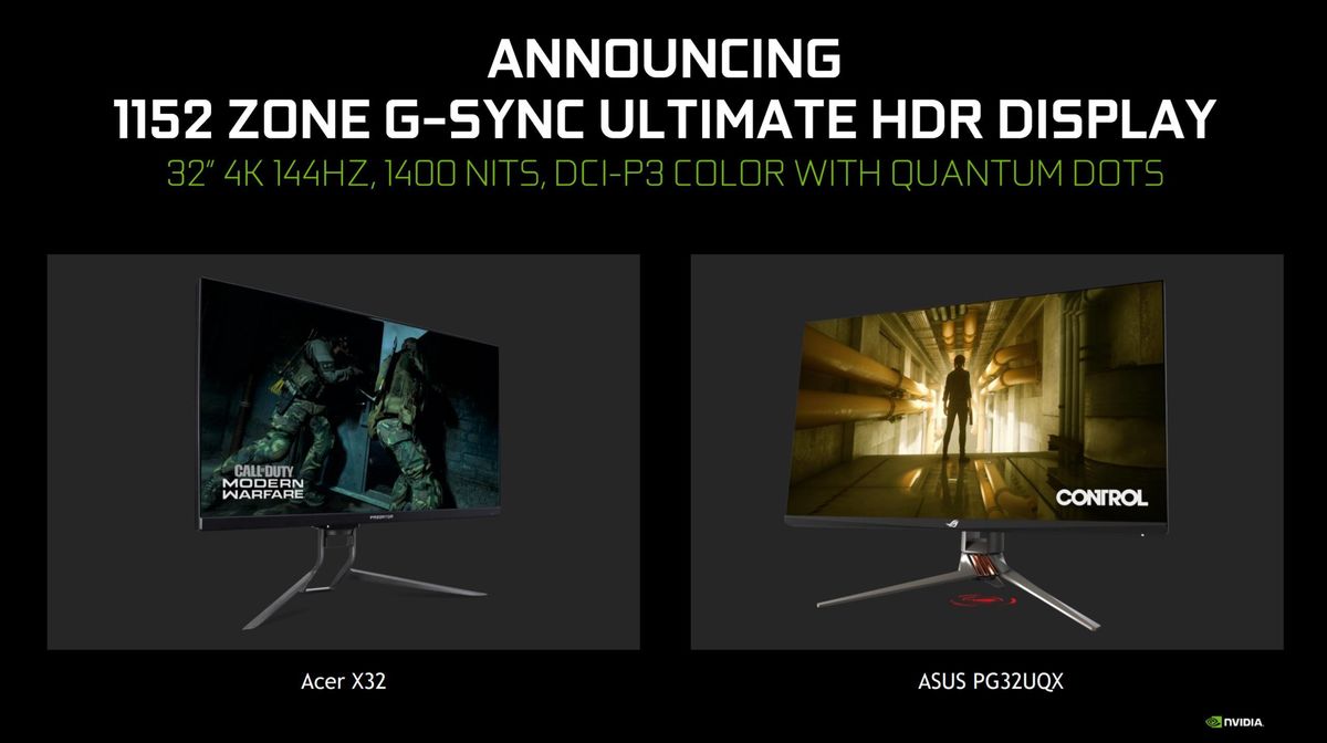 Nvidia引人注目的新型G-Sync Ultimate显示器将显示器推向了更远的未来(1)