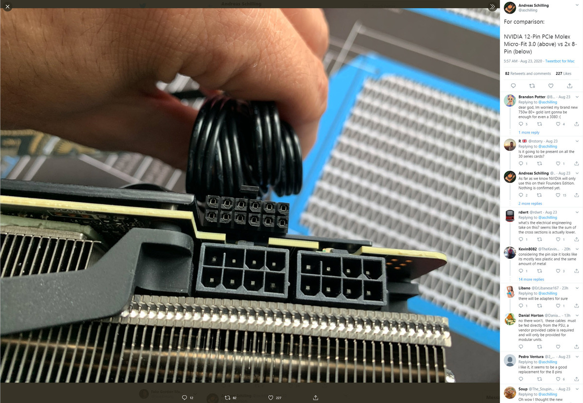 英伟达的下一代GeForce卡的12针电源连接器在您看来很有意义