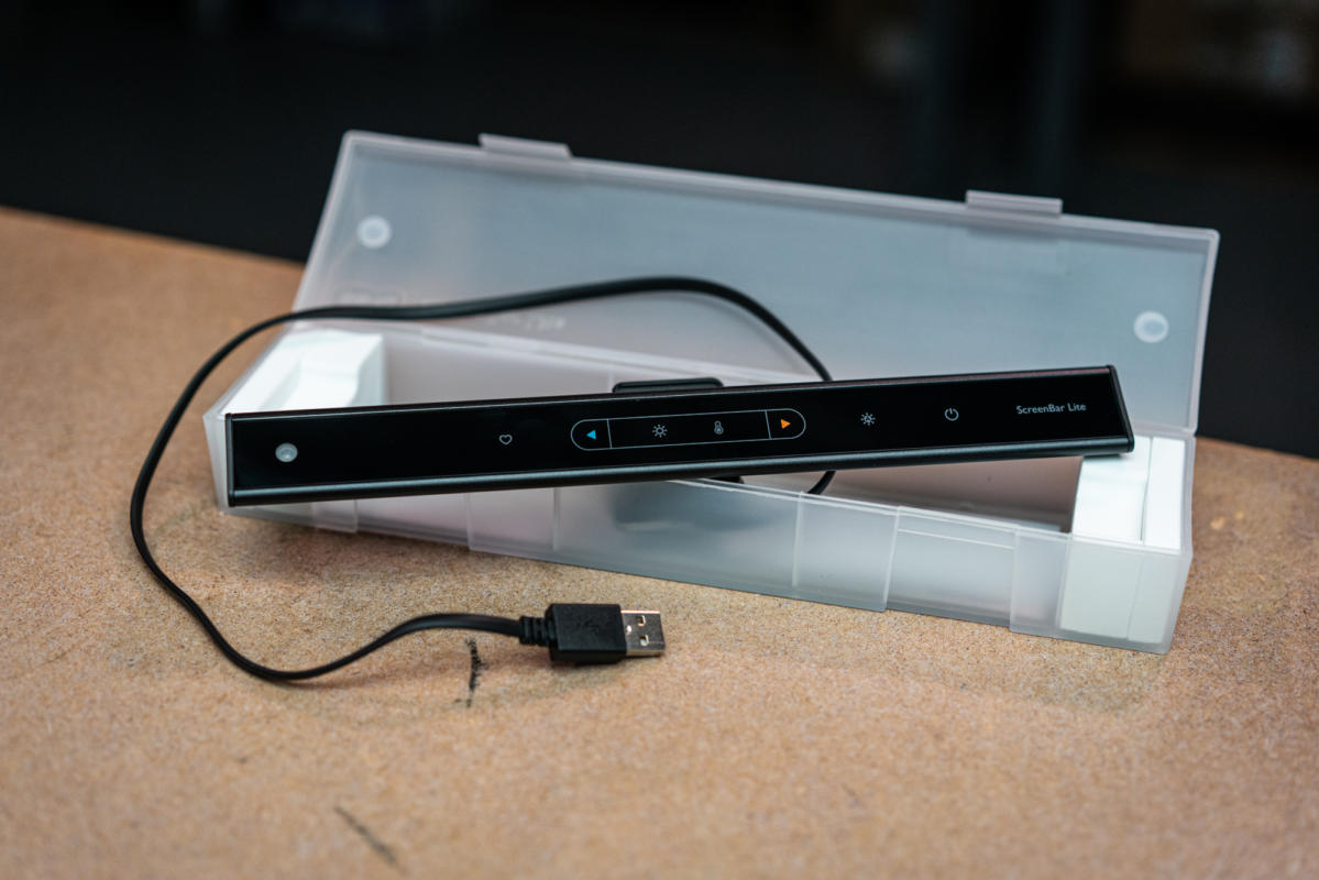 BenQ ScreenBar Lite评估：便携式笔记本电脑的灯(1)