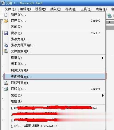 Word2003页面设置方法 Word2003页面如何设置(1)