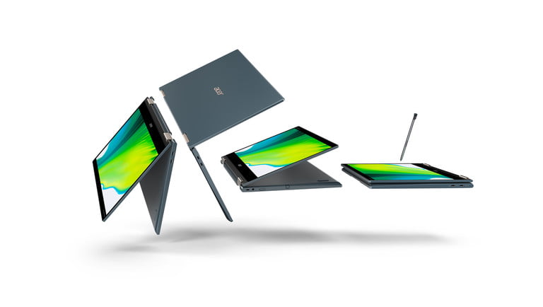 宏cer 5G Spin 7是全球首款采用Snapdragon 8cx Gen 2供电的笔记本电脑