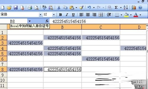 如何在Excel中输入身份证号(5)
