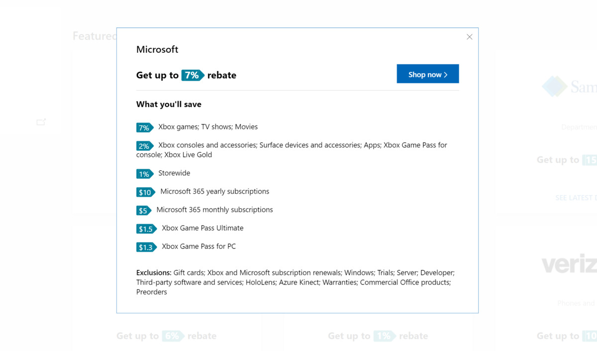 每天都是带有Microsoft Bing Rebates的Amazon Prime Day(4)