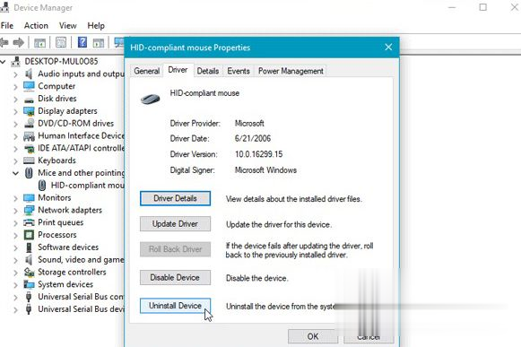 Windows10系统鼠标左键单击没反应无法使用如何解决