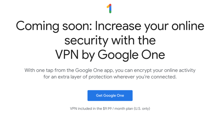 谷歌推出针对消费者的VPN 作为其云存储服务的特权