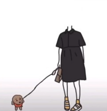 抖音一个人牵狗的素材图片怎么弄 抖音牵狗情侣图片制作方法