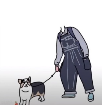 抖音一个人牵狗的素材图片怎么弄 抖音牵狗情侣图片制作方法