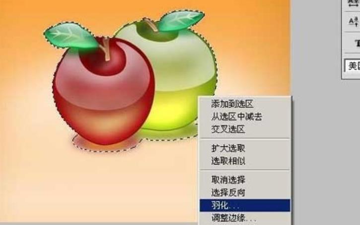 ps里的羽化在哪里(2)
