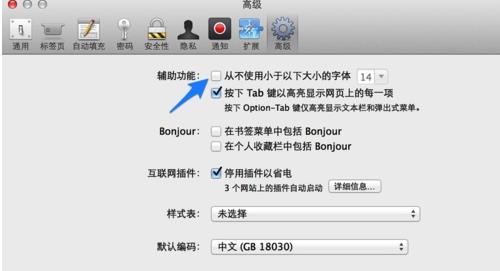 safari里高级设置字体(2)