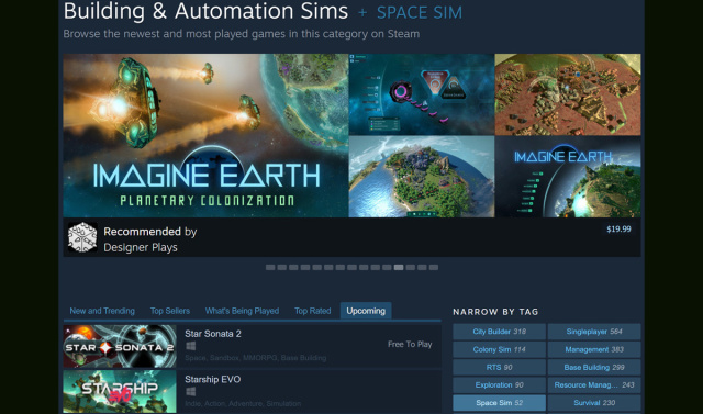 Steam尝试使用更广泛的类别菜单以更轻松地查找新游戏