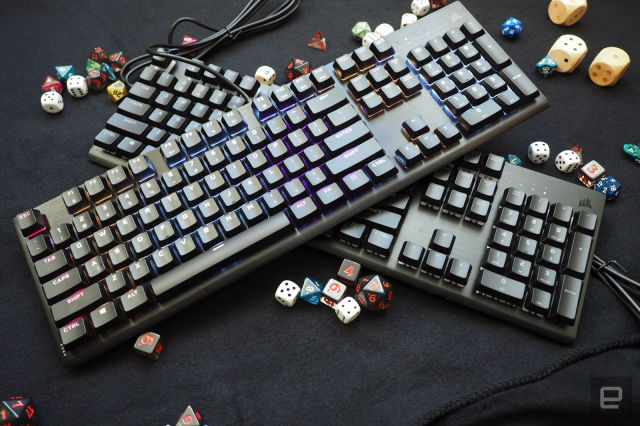 海盗船的K60 RGB Pro薄型游戏键盘具有基本功能(1)