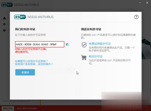 eset nod32 2017最新激活码 ESET Nod32诺顿激活码使用教程(4)