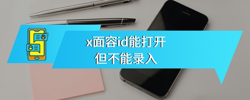 x面容id能打开但不能录入