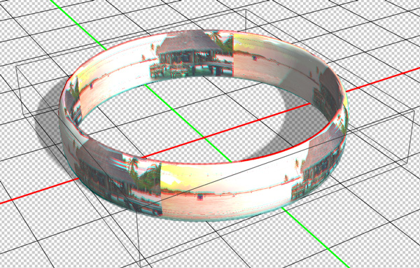 如何用ps导入图片制作3D模型(8)