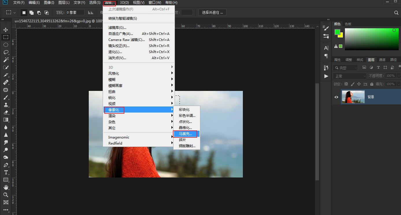 ps如何给图片打马赛克(3)