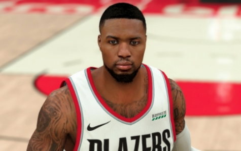 NBA2K21开拓者利拉德身形面补MOD