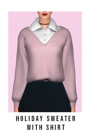 模拟人生4女性多款式衬衫毛衣MOD