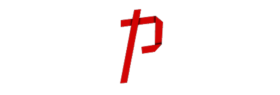 ps中怎们做折纸字体(10)