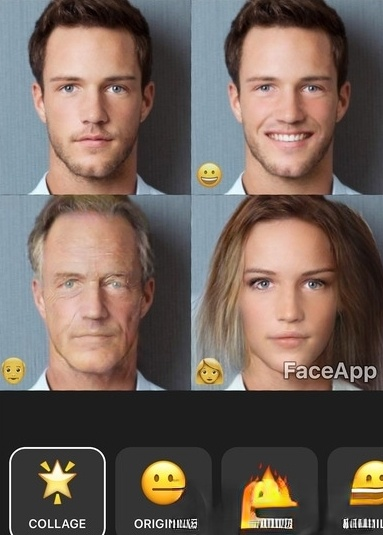 最近很火的变脸软件Faceapp
