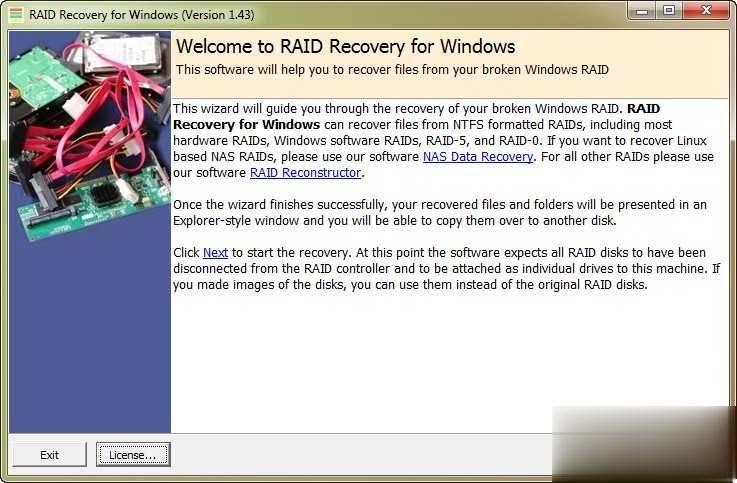 磁盘阵列损坏修复软件Runtime RAID Recovery 2.40无限制版