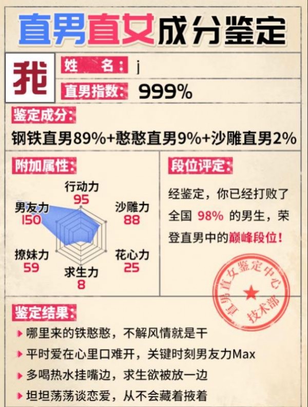 直男直女测试 安卓版v1.0.0(1)