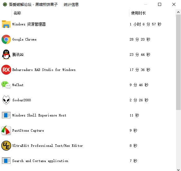 活动统计器 v1.0免费版
