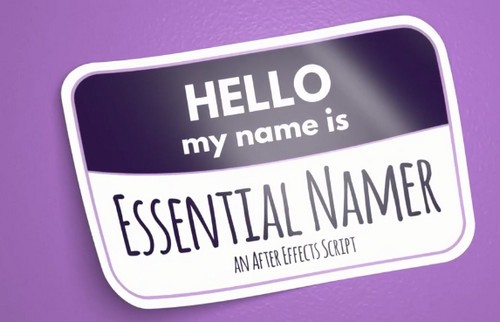 Essential Namer(图形属性参数自动命名AE插件) v1.0免费版