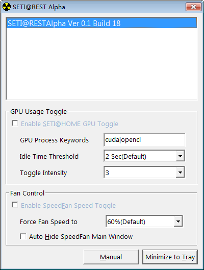 SETI@REST Alpha(GPU使用率调节软件)下载 v0.1.18绿色版  