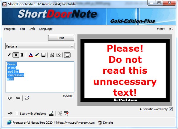 ShortDoorNote(速记工具) v2.01官方版