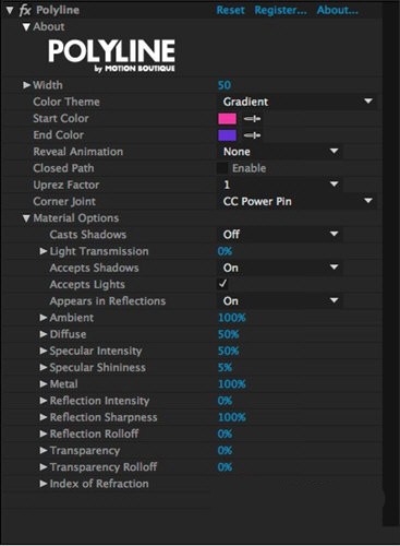 Polyline(三维彩色多边形折线动画特效AE脚本) v1.2免费版