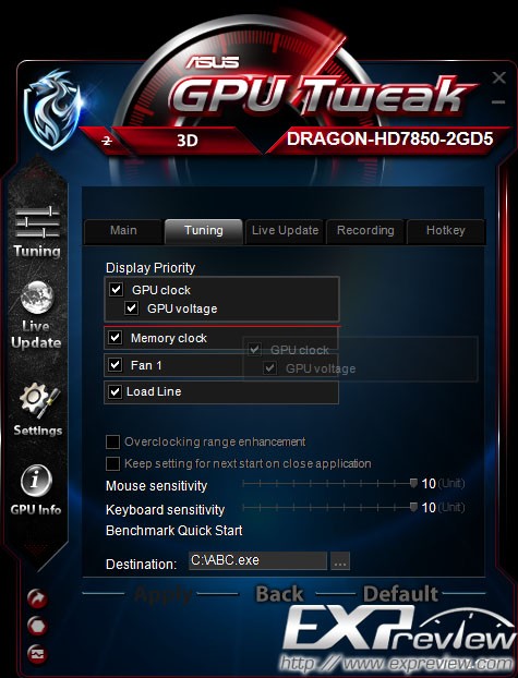 华硕显卡超频软件(ASUS GPU Tweak) v2.1.9.1官方中文版(13)