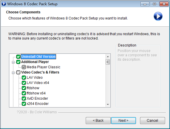 Windows 8 Codec Pack(Win8视频解码器) v2.1.7官方版