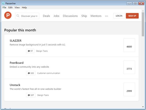 Passerine(Product Hunt桌面端) v1.0.1官方版