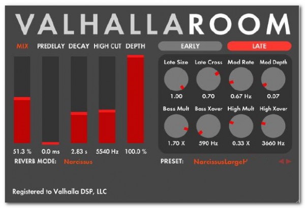 ValhallaRoom(混响效果器)v1.11 绿色版