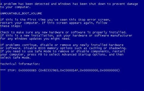 0x000000ed蓝屏代码是什么意思_0x000000ed蓝屏代码介绍(2)