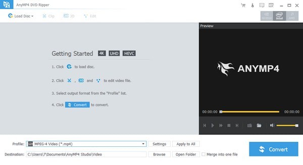 AnyMP4 DVD Ripper(DVD转换器)v8.0.16 免费版