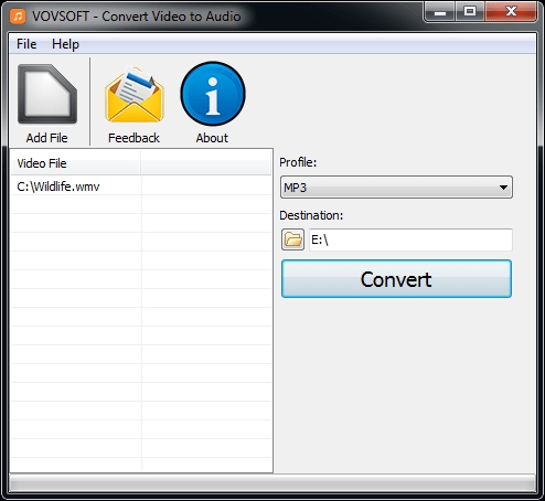 Vovsoft Convert Video to Audiov1.3 免费版