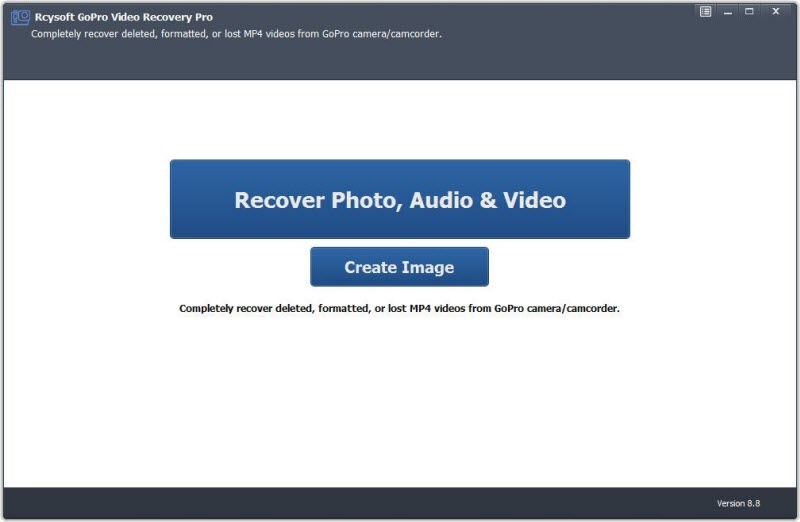 Rcysoft GoPro Video Recovery(GOpro数据恢复软件)v8.8.0.0 官方版