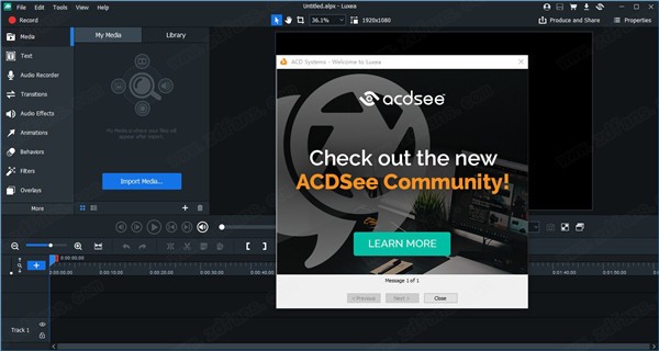 ACDSee Luxea Video Editor(视频编辑处理工具) v5.0免费版