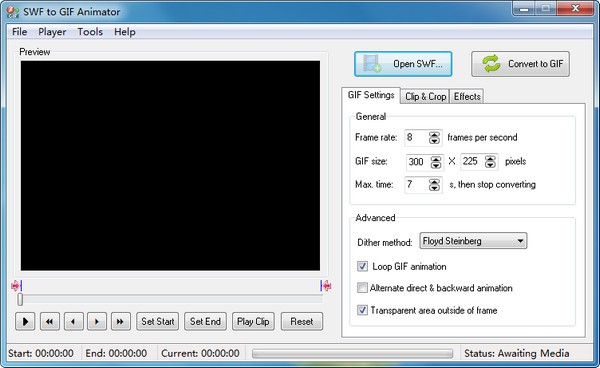 SWF to GIF Animator(SWF转gif)下载 v1.0官方版  