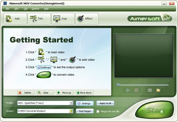 Aimersoft MOV Converter v1.1.57.0官方版