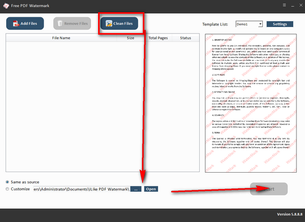Free PDF Watermark(PDF水印工具) v5.8.8.8免费版