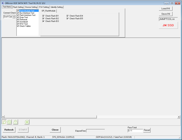 JMF616开卡工具(JMicron 61X SATA MP Tool)下载 v2.9.2.1绿色版  